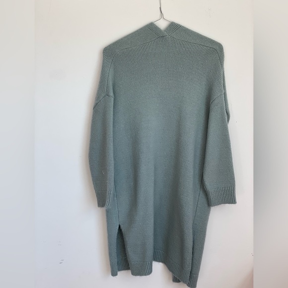 Look by M New York Ocean Blue Wool Duster (O/S) - Picture 2 of 4